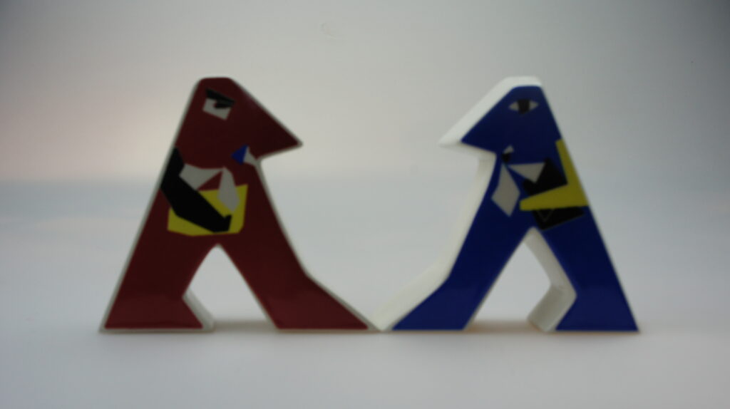 Lopertjes - Jan Snoeck - categorie Kunstenaars - peper en zoutstel verzamelen (2)