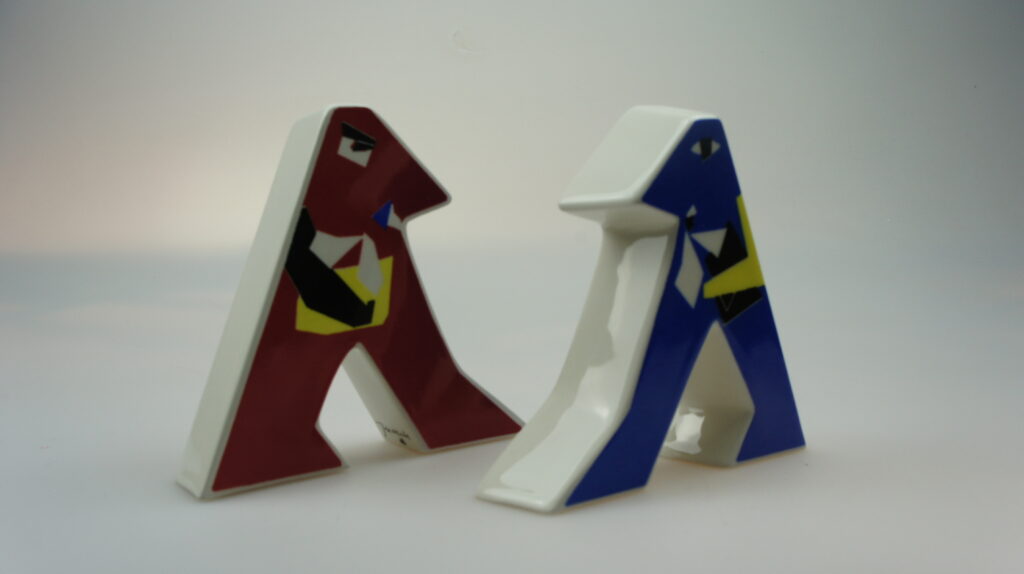 Lopertjes - Jan Snoeck - categorie Kunstenaars - peper en zoutstel verzamelen (3)