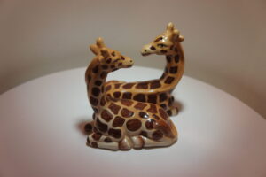 Vintage peper- en zoutstel Giraffen