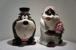 Peper- en zoutstel Taz als bruidegom en bruid, Warner Bros