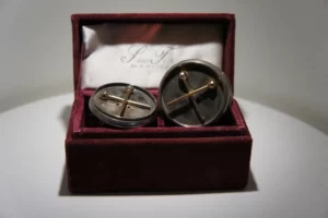 Peper- en zoutstel zilverkleurige trommels in luxe doosje, Silver Treasures by Godinger