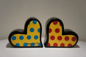 Peper- en zoutstel hartjes, Romero Britto design